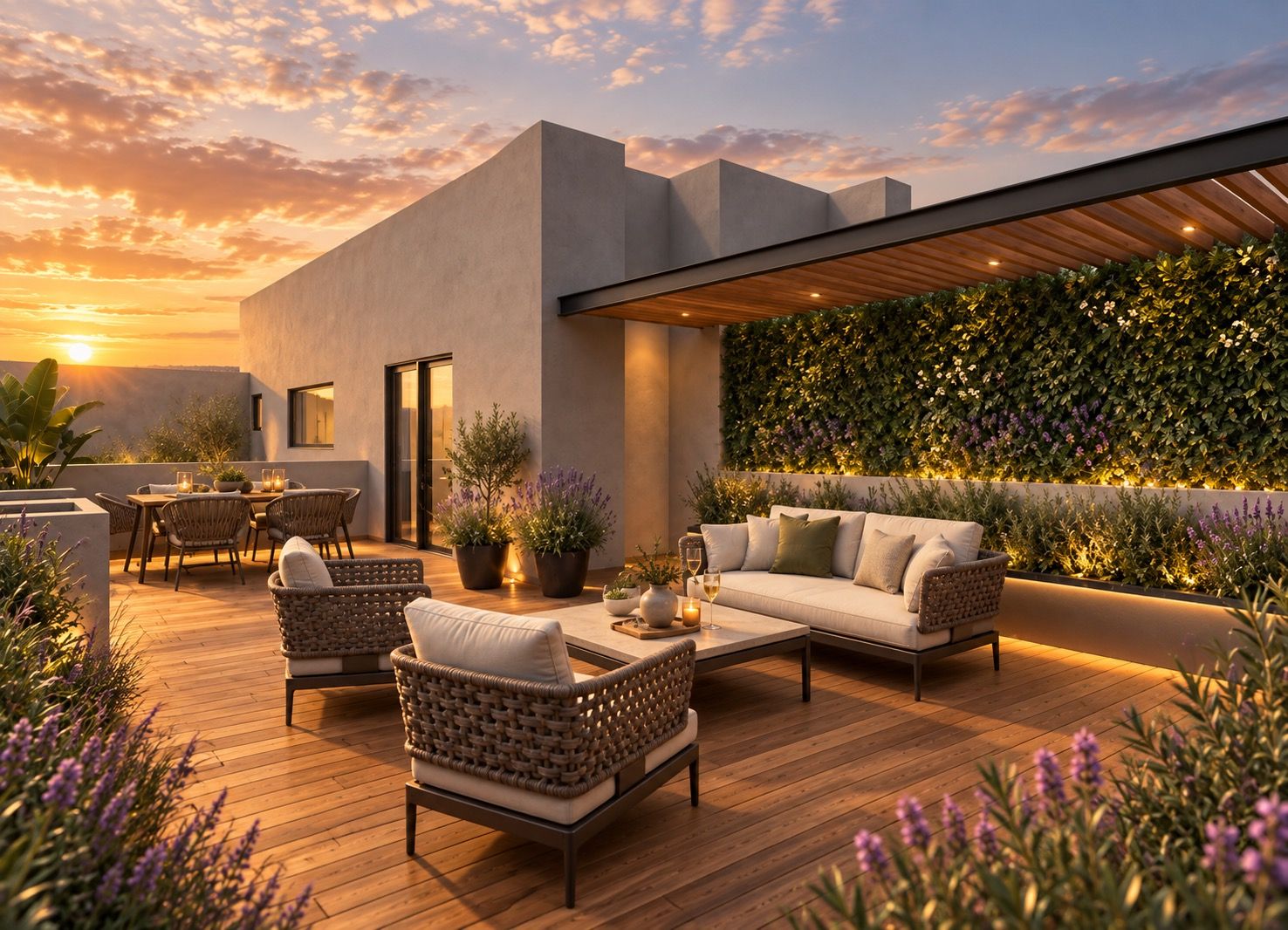 Roof garden privado en Extremadura 36