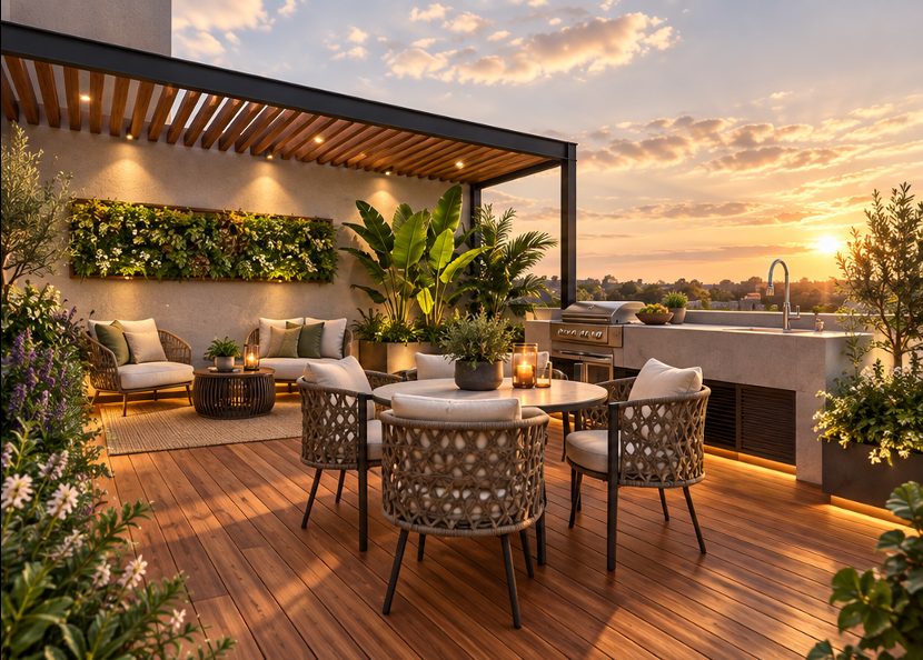 Roof garden común